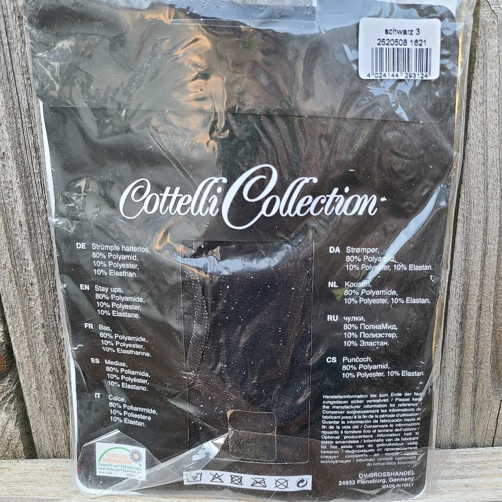 3️⃣6️⃣Cottelli Collection Stockings Lace Sz 3